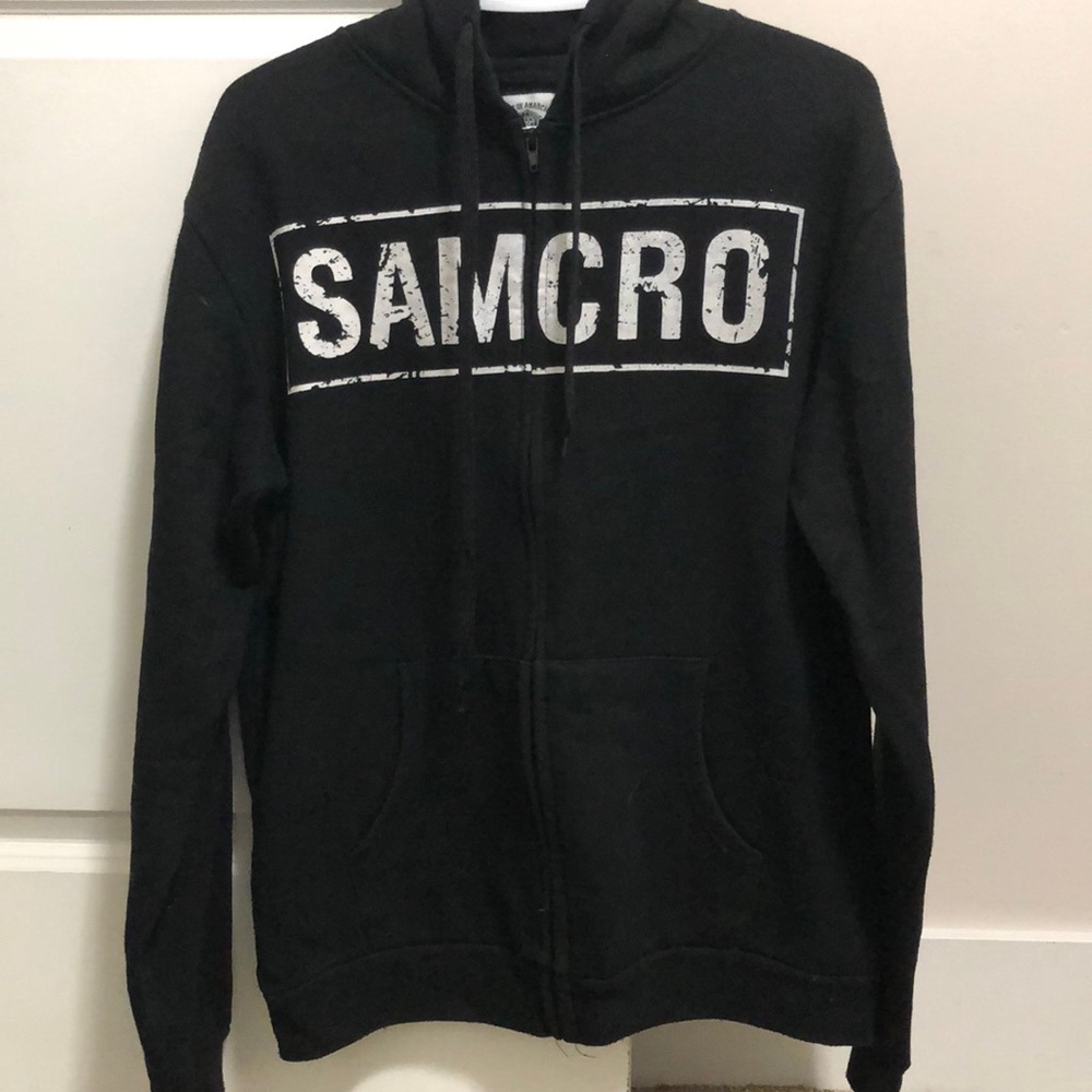 Sons of Anarchy black zip up hoodie size medium